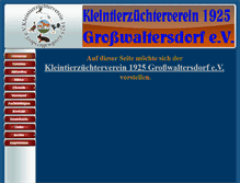 Tablet Screenshot of klzv1925-grosswaltersdorf.de